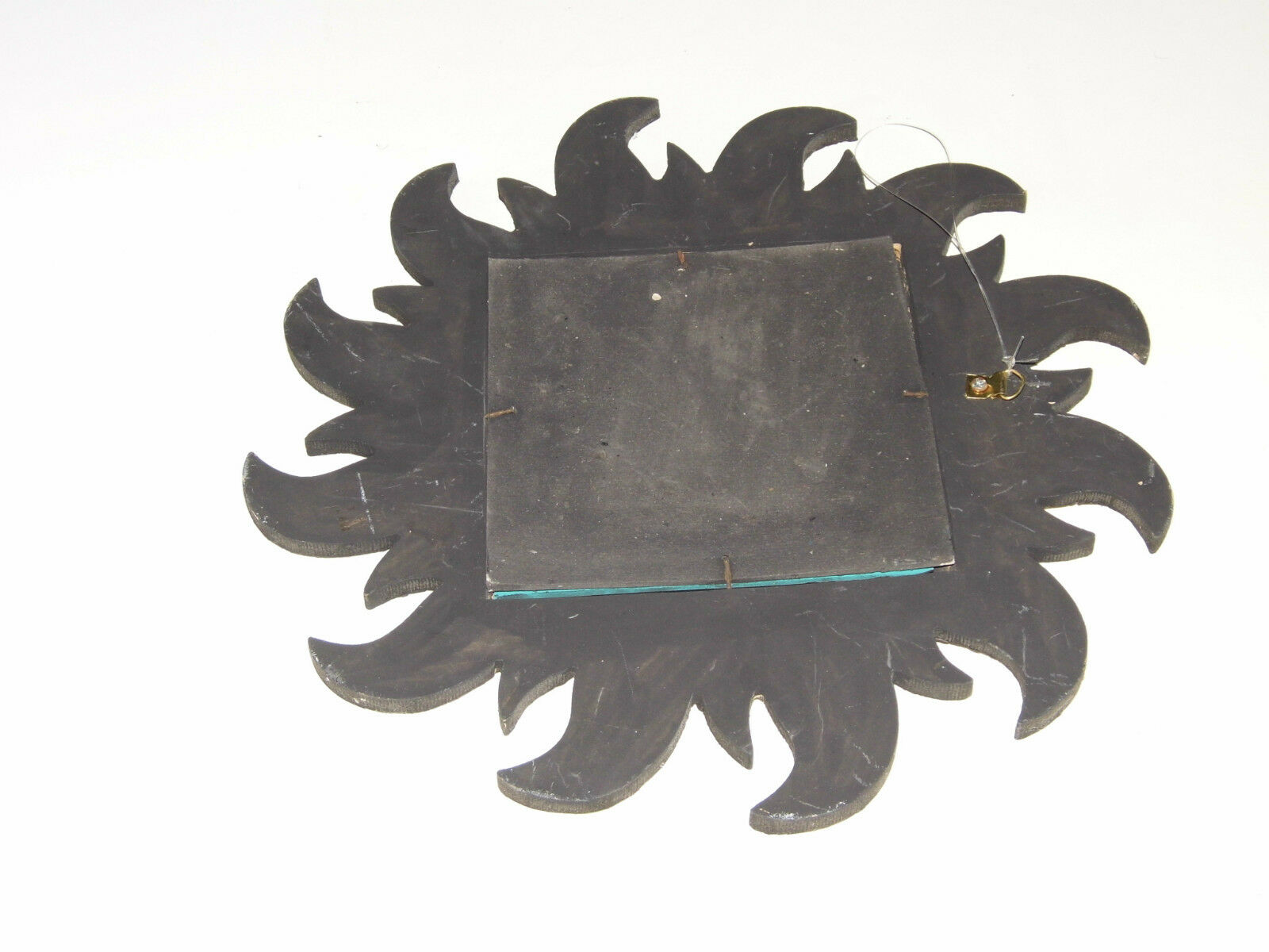 Rare ancient sun mirror wood and mosaic