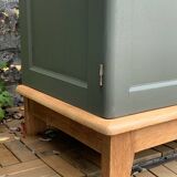 Parisian solid oak wardrobe 1960