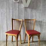 Set of 4 mismatched bistro chairs