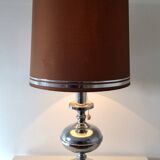 Large Mid-Century Italian Chrome Table Lamp, 1960s