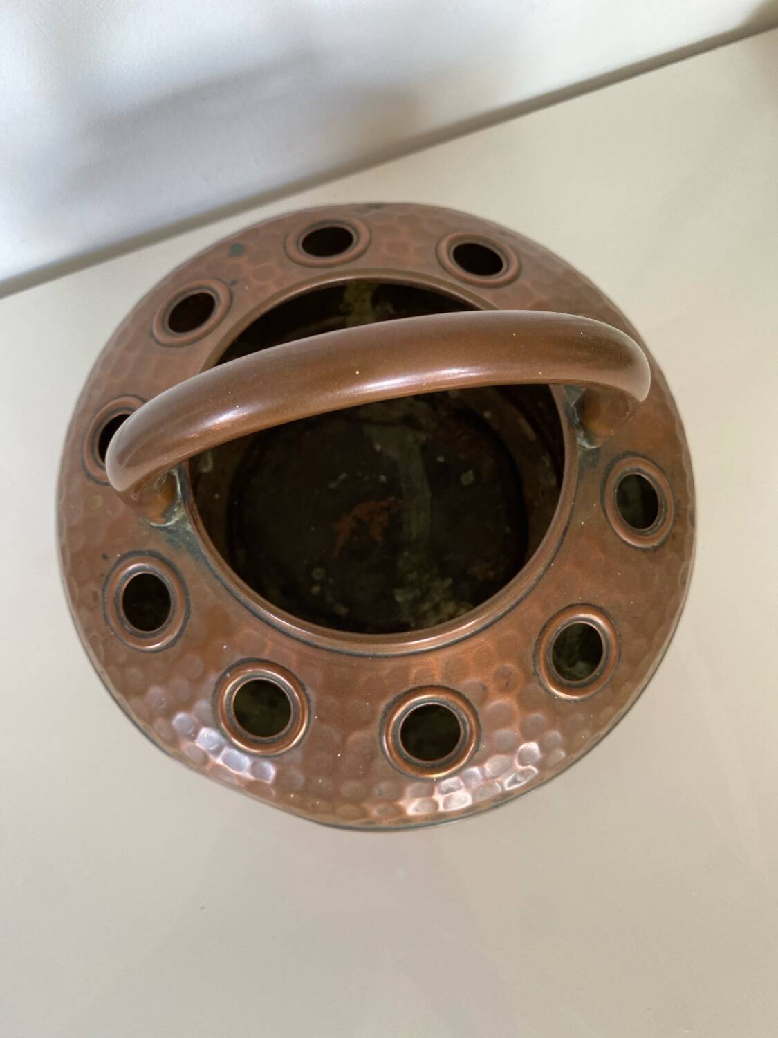 Copper pot - cache pot - Delalande Villedieu vase