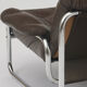 Chrome tubular framed two seater sofa