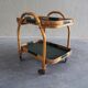 Chariot de service en bambou vintage