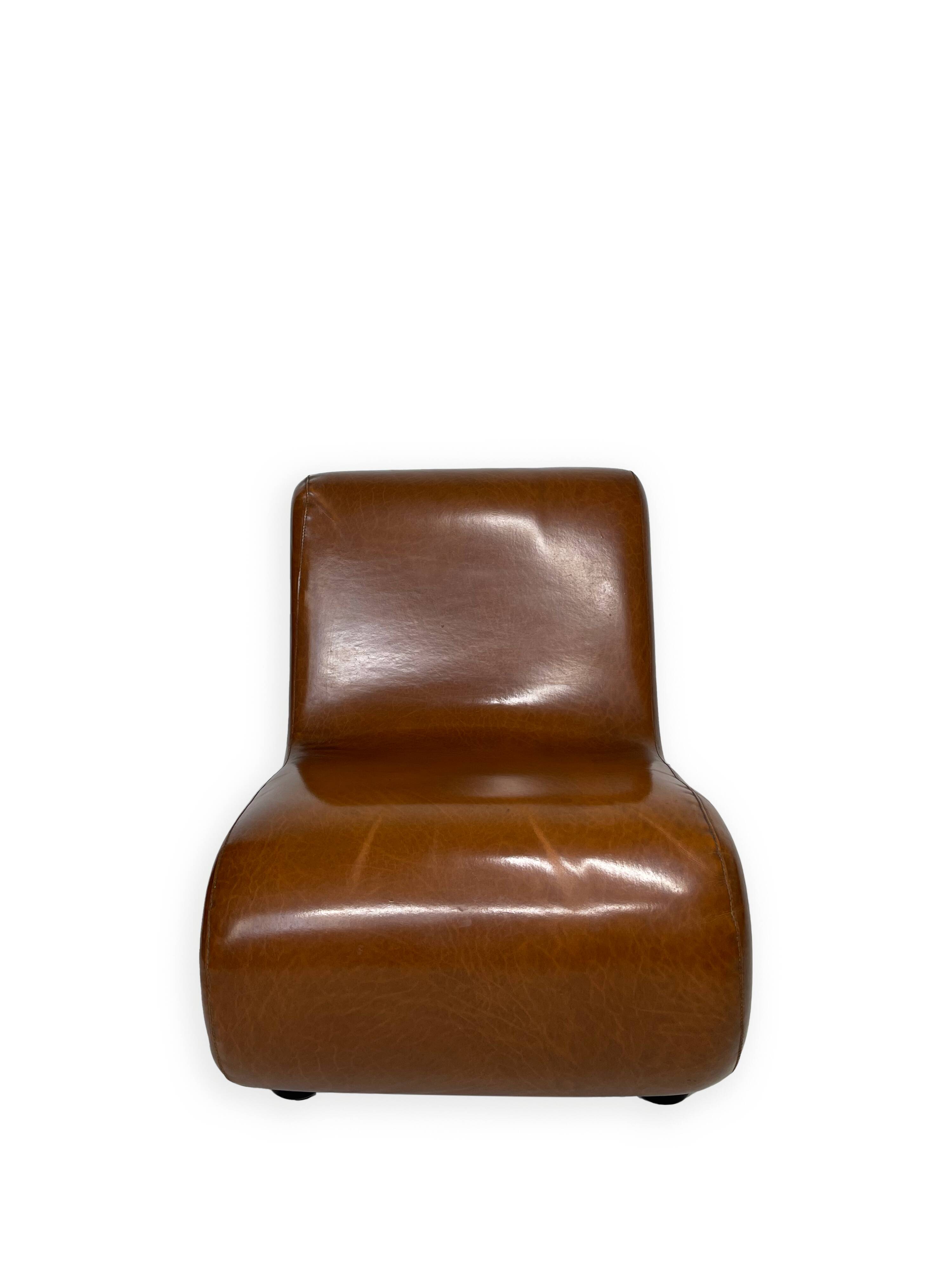 Curve armless armchairs, 1970s