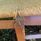 Chaise longue paille
