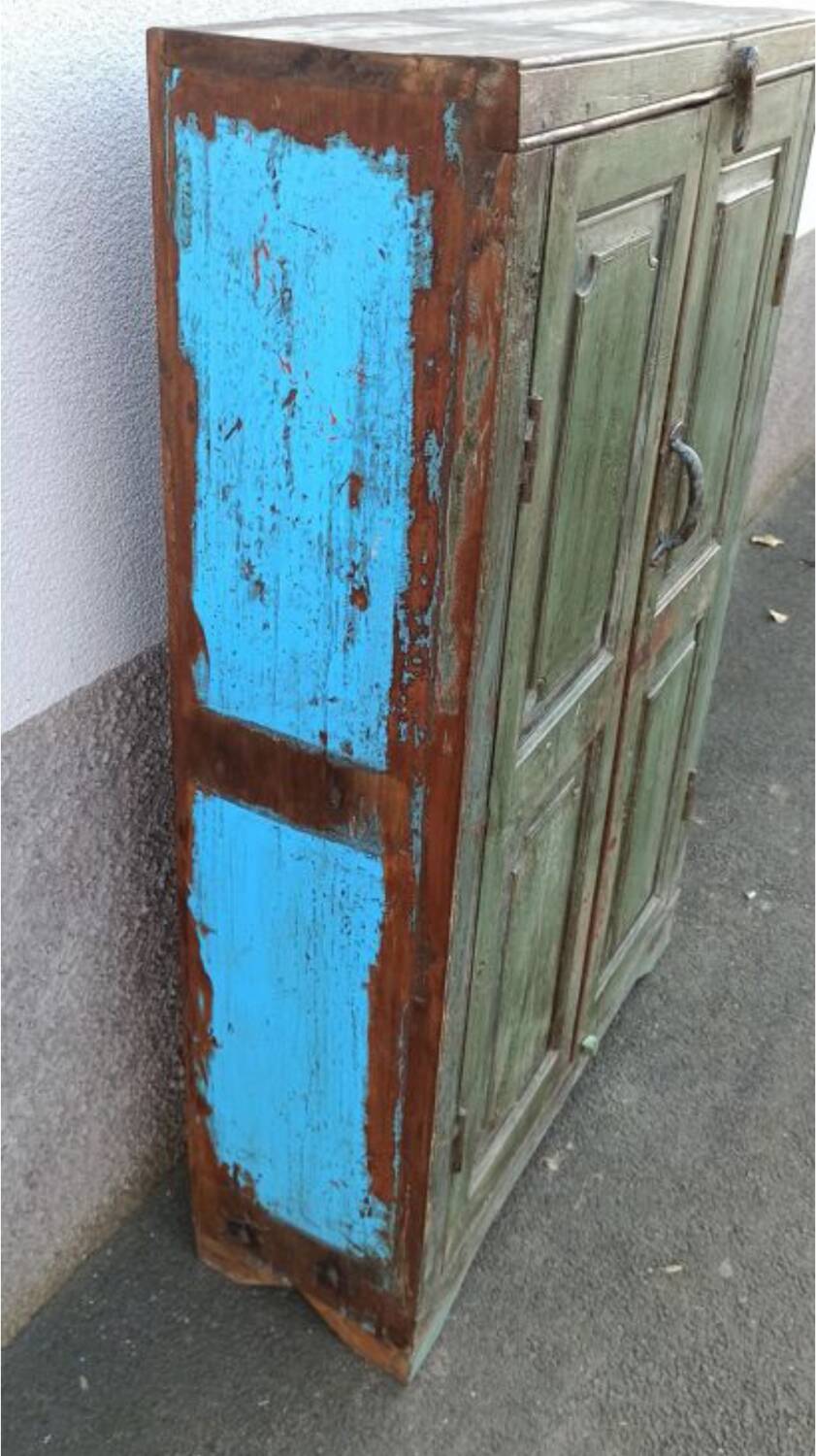 Small old wooden wardrobe