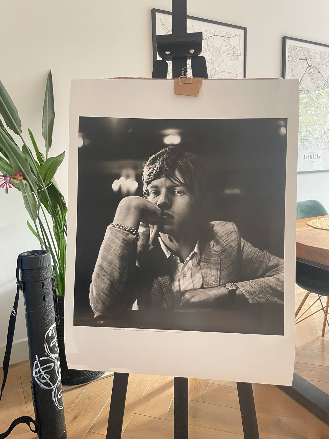 Nico van der Stam after (1925-2000), Mick Jager, 1964, copyright Nico van der Stam/MAI, printed in Holland, reproduction prohibited/PS 995