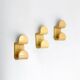 Set of Beige Coat Hooks by Ambrogio Rossari for Gedy, 1970s