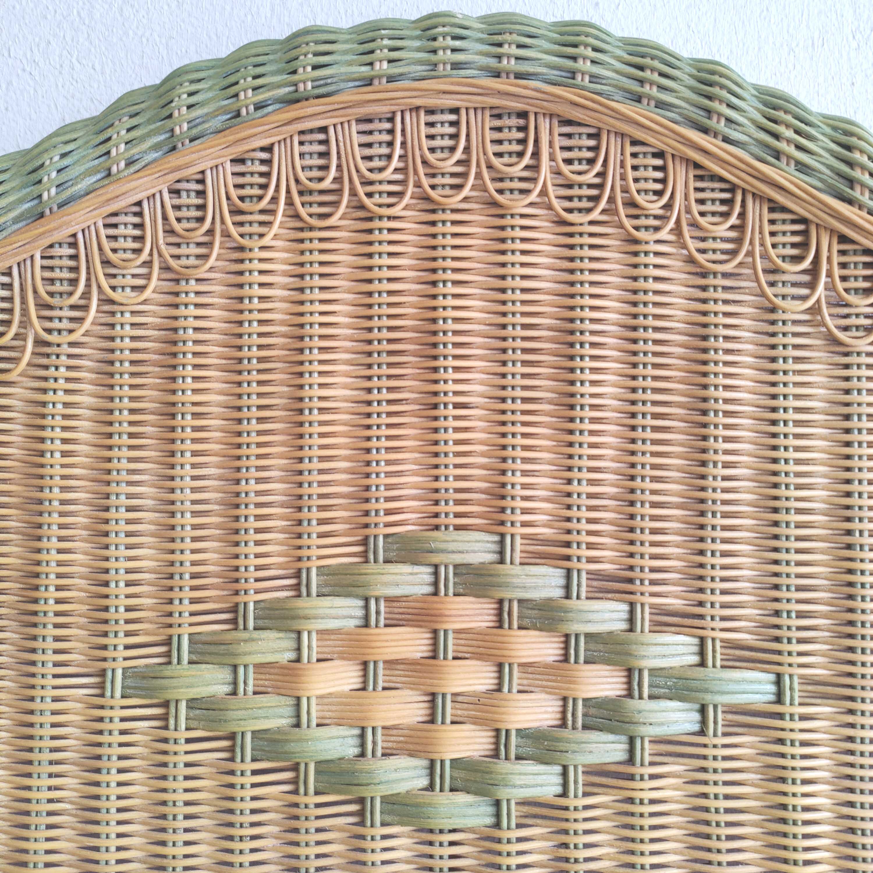 Rattan headboard 2 people