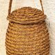 Panier en paille tressée