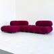 Canapé modulable Camaleonda Bordeaux par Mario Bellini pour B&B Italia
