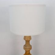 Floor lamp with a ceramic base