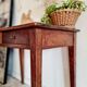 Antique solid wood farmhouse table 2 drawers
