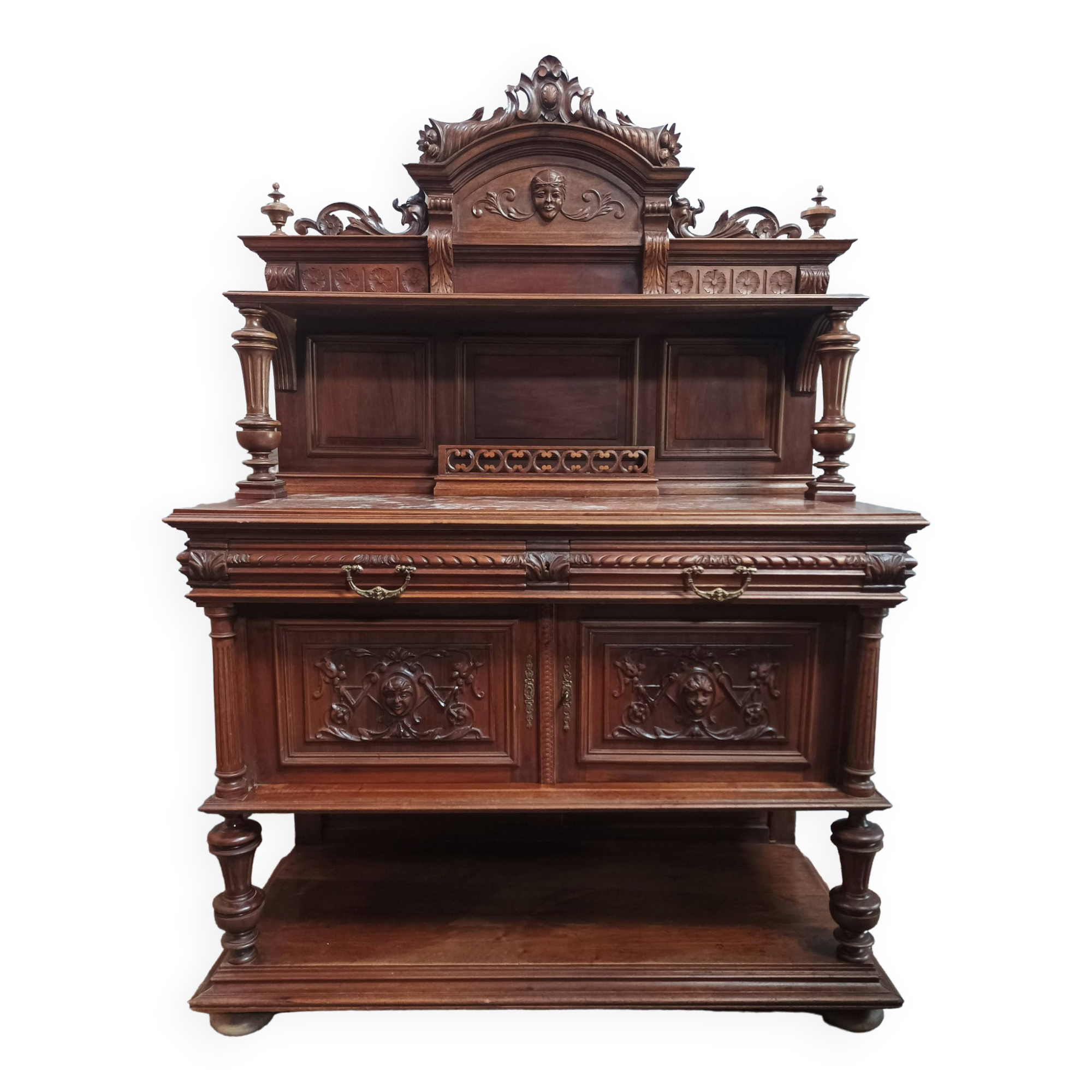 Renaissance walnut sideboard