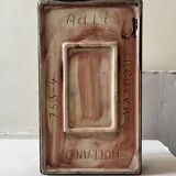 Bordeaux ceramic enamelled vide poche by Dutch artist A. Reuver, numbered.