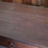 Table de ferme et ses 2 bancs, table de ferme bois ancienne, meuble de salon, campagne, chalet, déco