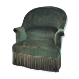 Fauteuil crapaud vert