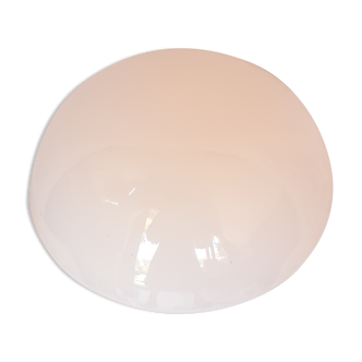 Plafonnier, années 70, opaline "méduse" blanche
