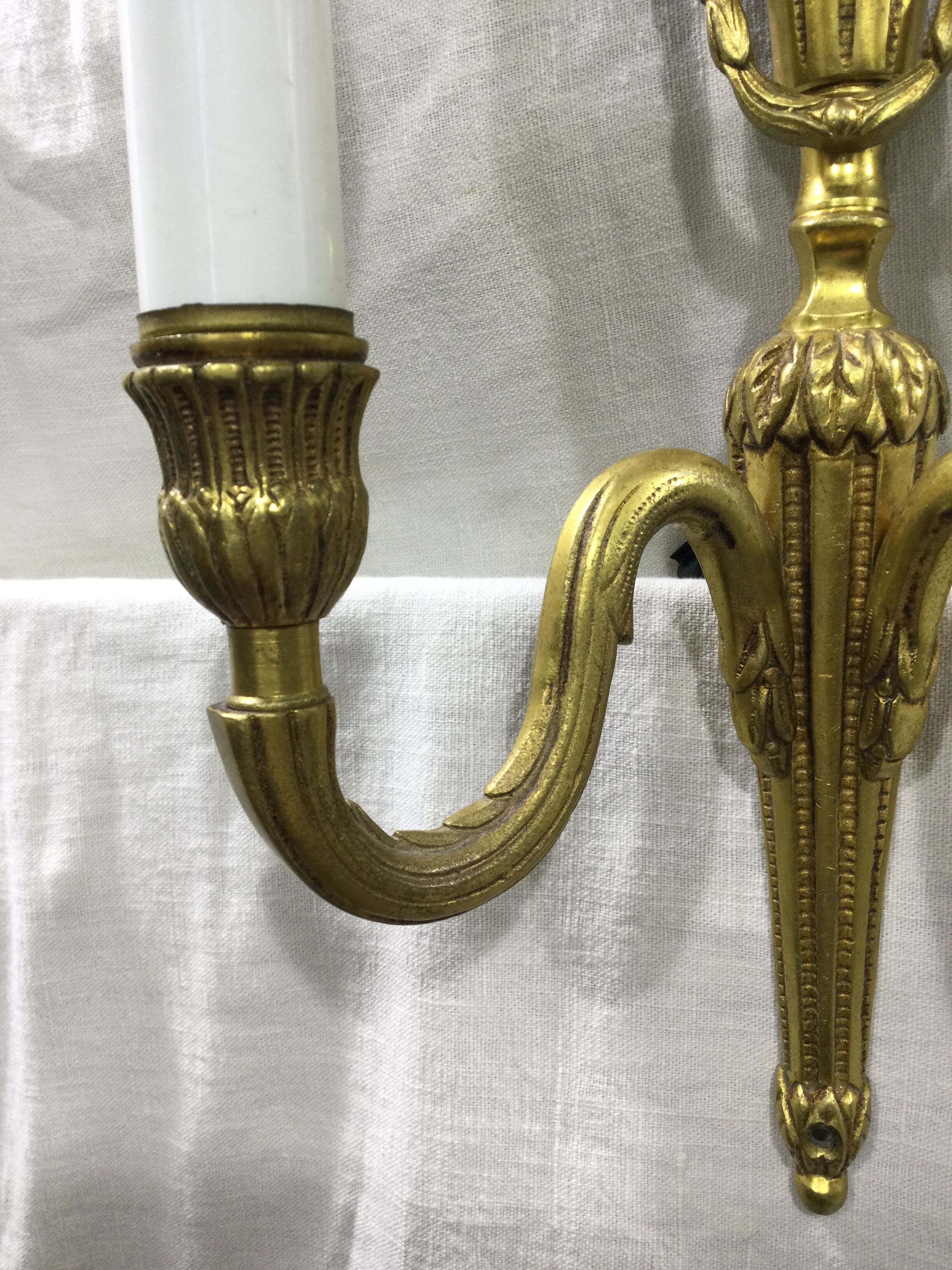Pair of sconces Louis XVI Bronze