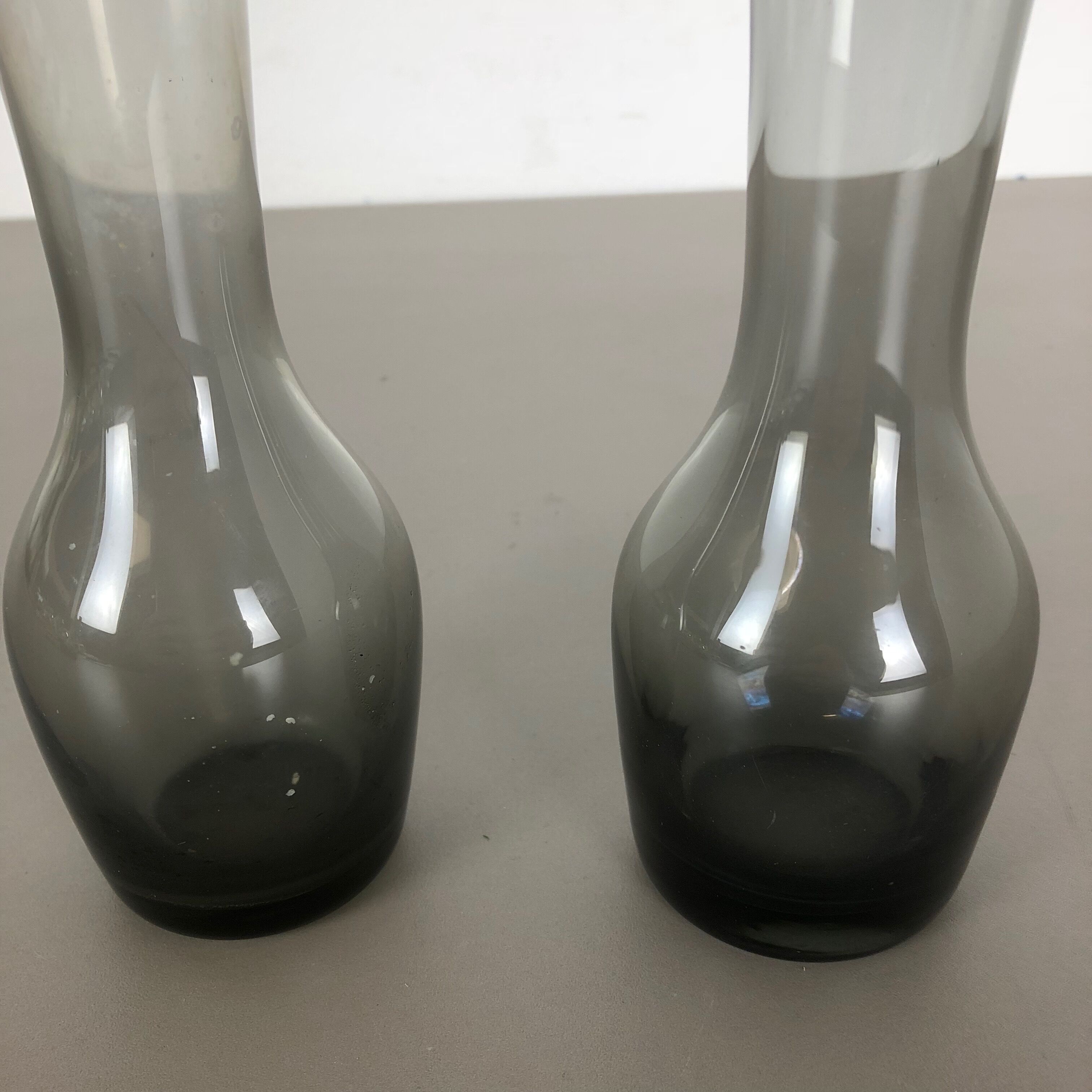 Set of 2 turmalin vases by Wilhelm Wagenfeld for WMF, Germany 1960s