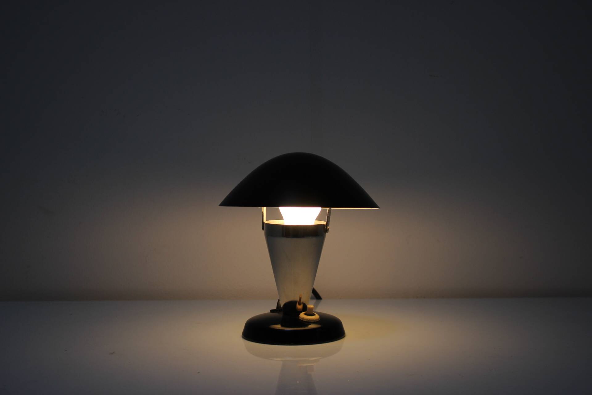1930's Bauhaus Table Lamp, Czechoslovakia