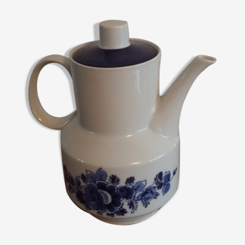 White teapot and blue winterling Bavaria