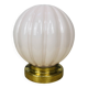 Pink art deco opaline globe wall light, gilded brass base, ceiling light