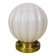Pink art deco opaline globe wall light, gilded brass base, ceiling light