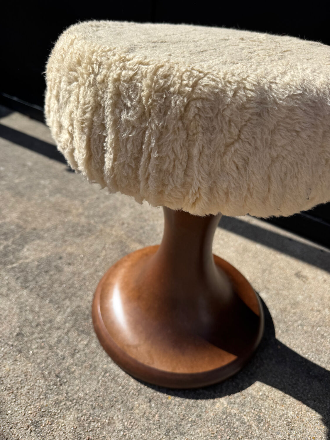 Brown stool Emsa Germany 1970s