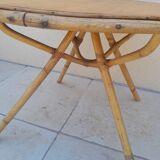 Vintage rattan coffee table