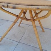 Vintage rattan coffee table