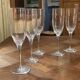 Series of 5 Sèvres crystal flutes - Arpèges model