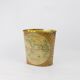 Wastepaper basket Massilly France vintage sheet metal decoration planisphere, 1960