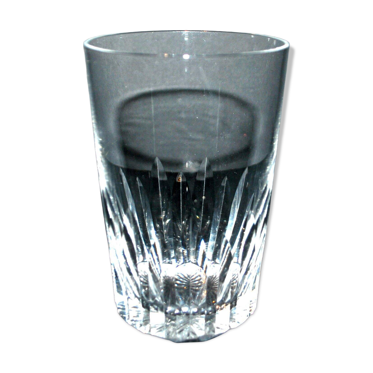 Baccarat spear cut crystal water glass tumbler