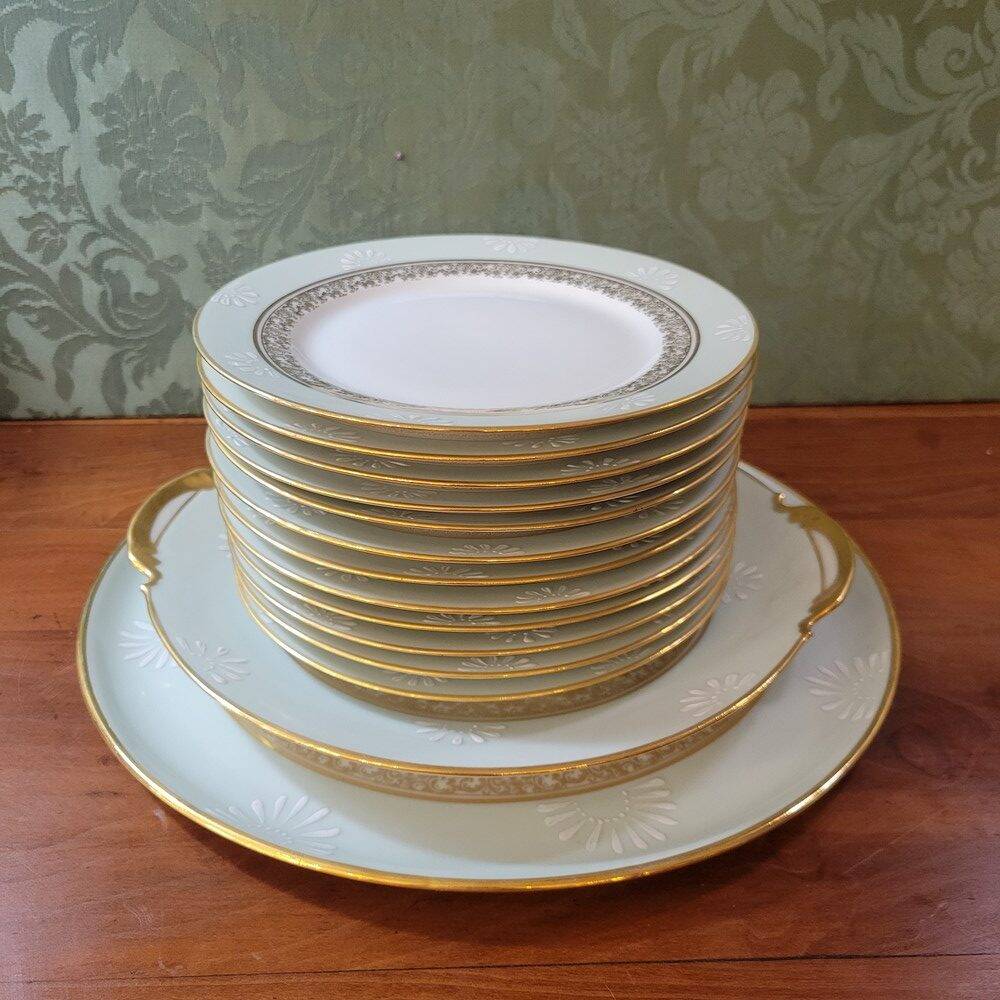 Limoges porcelain dessert service