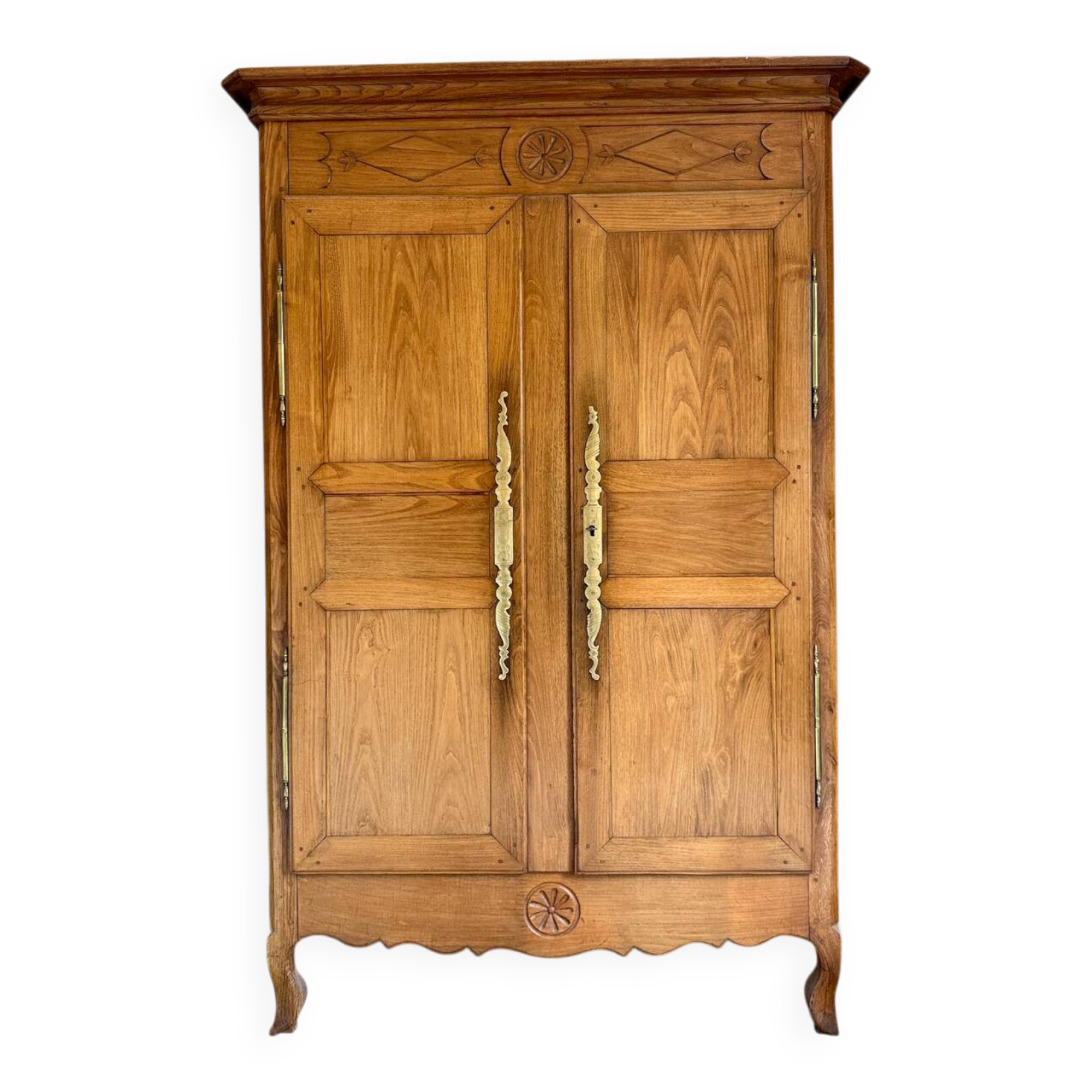 19th century oak wedding armoire