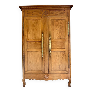 Armoire de mariage en chêne, XIXème