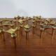 Gold-Plated Candleholders by Ceasar Stoffi & Fritz Nagel for BMF, 1960s, Set of 12