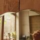 Vintage beveled mirror