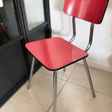 Vintage red Formica chair
