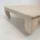 Table basse en travertin italien "Opium", années 1980.