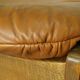 Danish leather ottoman, 1970
