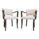 Pair of Art Deco bridge chairs, France circa 1930