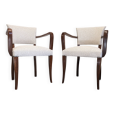 Pair of Art Deco bridge chairs, France circa 1930