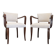 Pair of Art Deco bridge chairs, France circa 1930