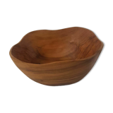 Olive wood bowl signed AB