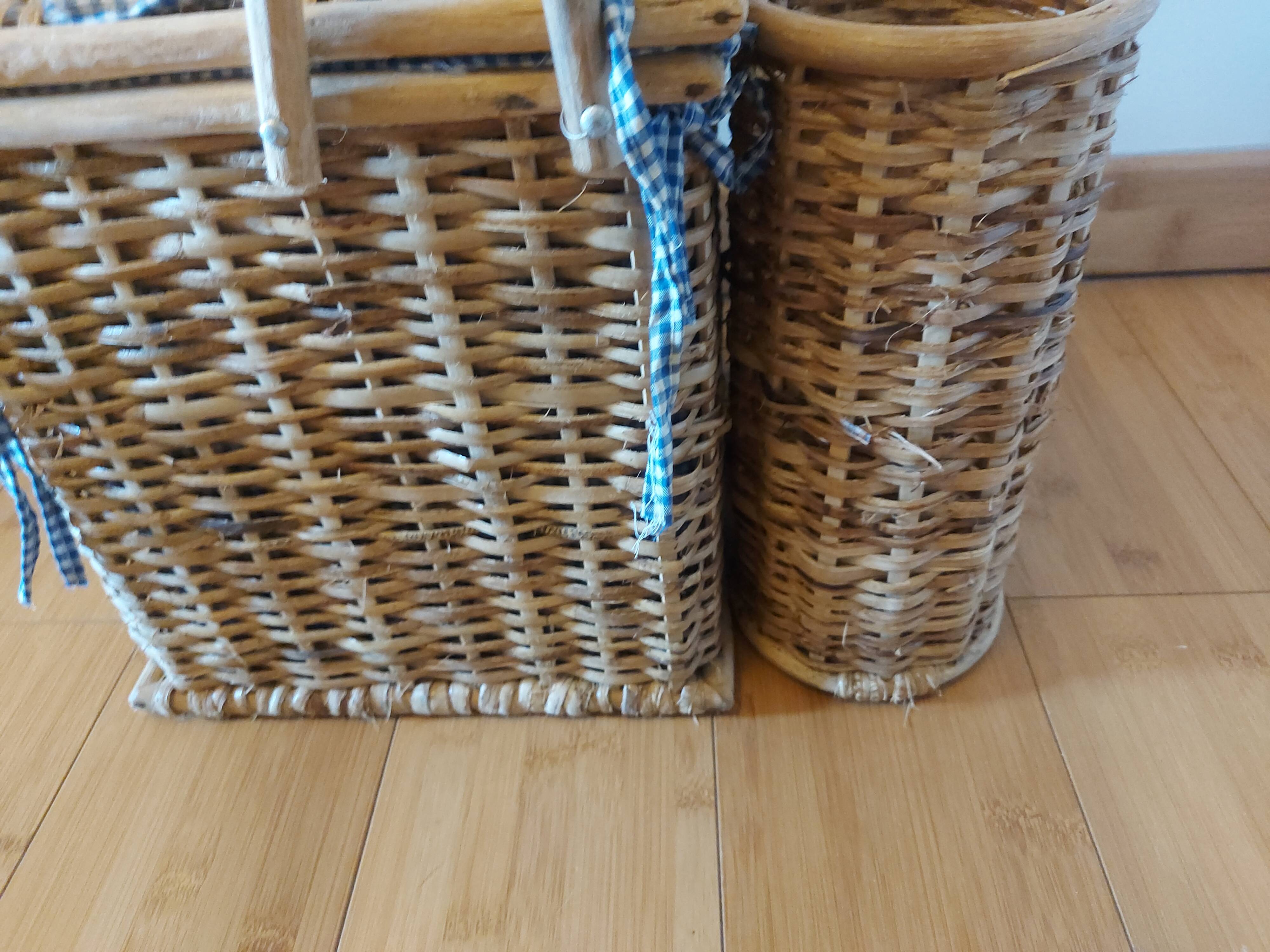 Panier à pique nique en rotin