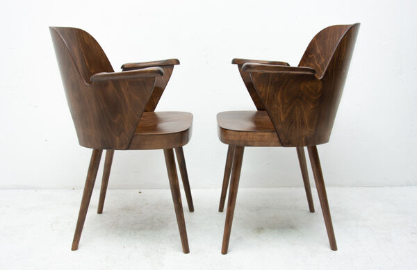 fauteuil de bureau bentwood par Radomír Hofman pour Ton