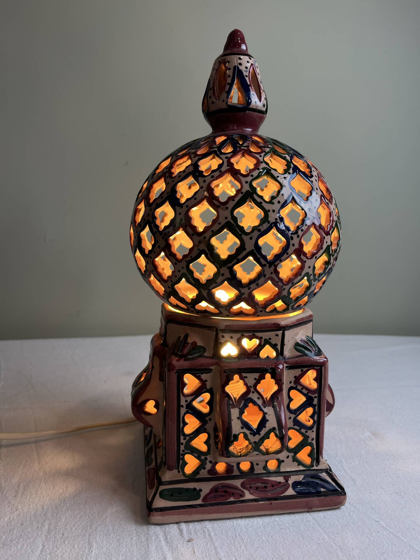 Lampe artisanale ethnique
