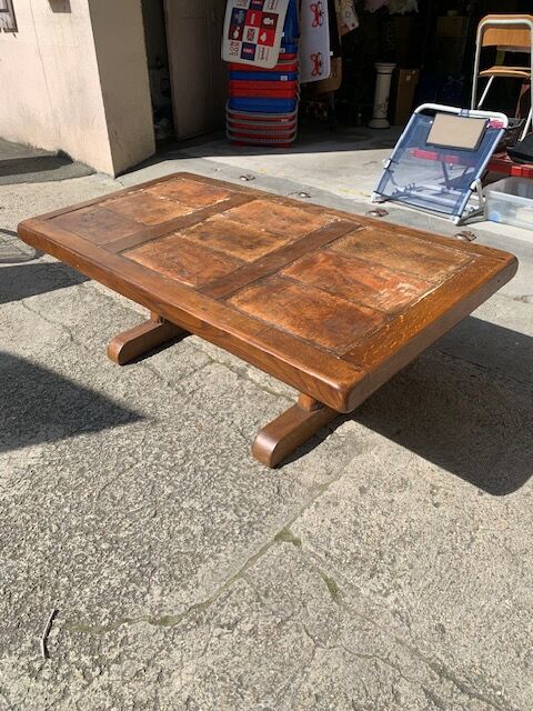 Solid oak coffee table